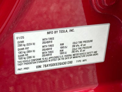 2025 Tesla Model Y Long Range