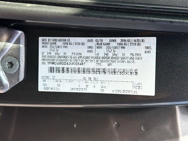 2018 Ford Escape SE