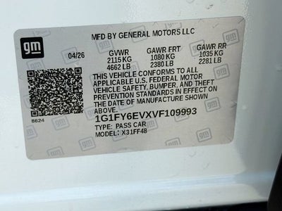 2027 Chevrolet Bolt LT