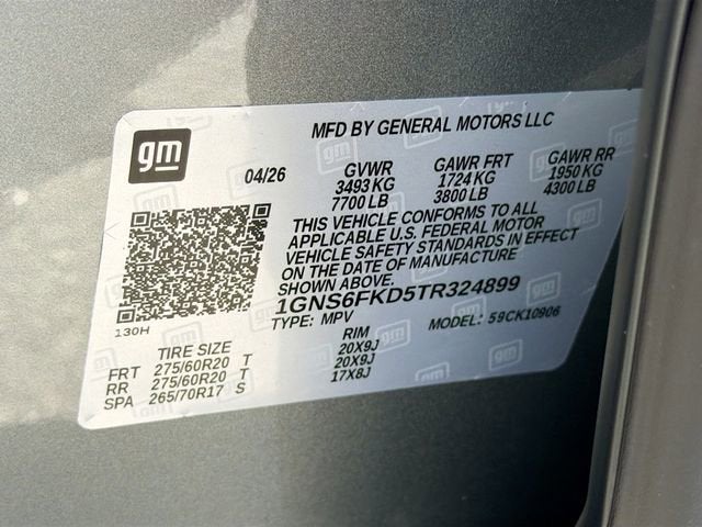 2026 Chevrolet Suburban Premier