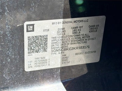 2019 Chevrolet Tahoe LT