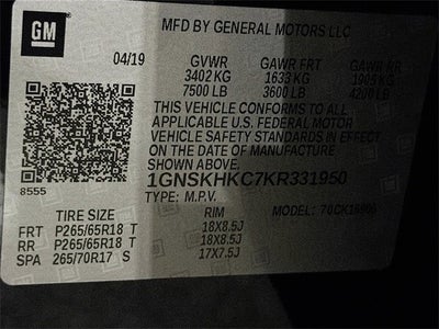 2019 Chevrolet Suburban LT