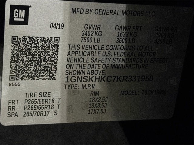 2019 Chevrolet Suburban LT