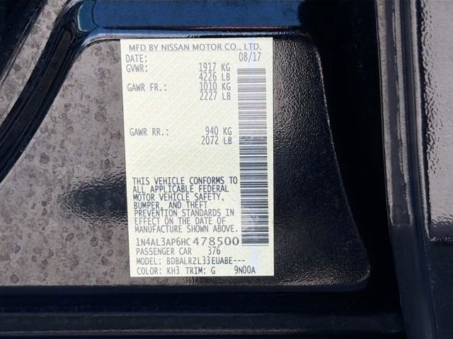 2017 Nissan Altima 2.5 SL