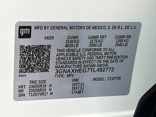 2026 Chevrolet Equinox LT