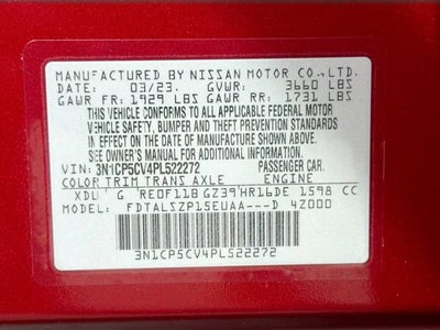 2023 Nissan Kicks SV Xtronic CVT