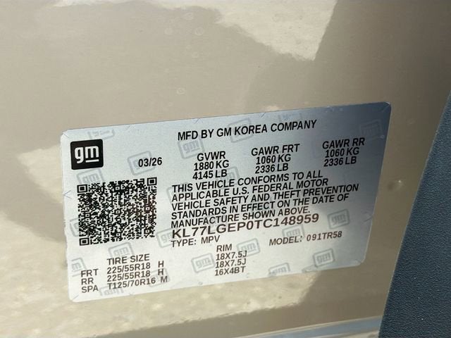 2026 Chevrolet Trax 1RS