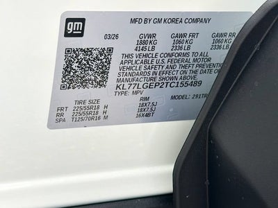 2026 Chevrolet Trax 1RS