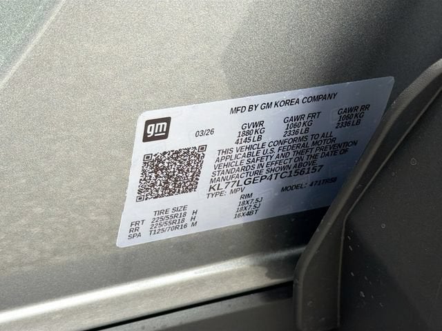 2026 Chevrolet Trax 1RS