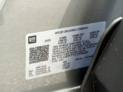 2026 Chevrolet Trax 1RS