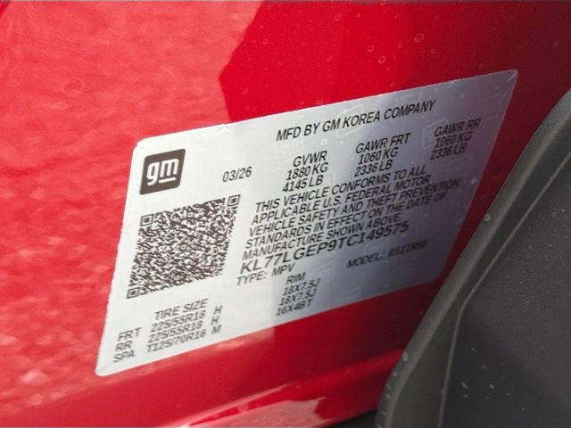 2026 Chevrolet Trax 1RS