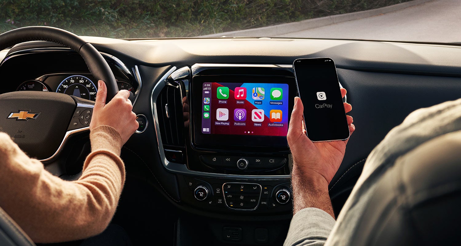 Interior of Chevrolet car is displayed.