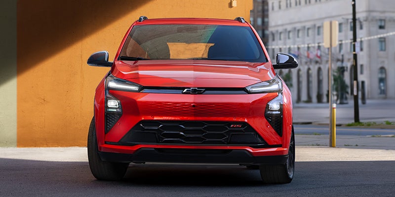 A Chevrolet Bolt Parked Front View